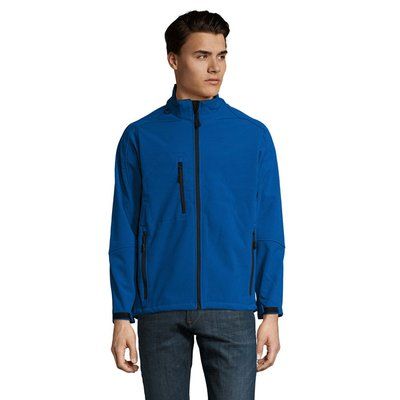 Chaqueta Softshell Impermeable Hombre Azul Royal 4XL