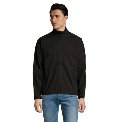 Chaqueta Softshell Impermeable Hombre Negro 3XL