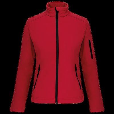 Chaqueta softshell impermeable para muer Red S