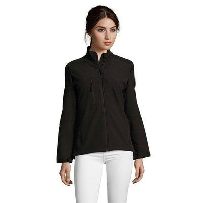 Chaqueta Softshell Impermeable Mujer 340g Negro/ Negro Opaco XL