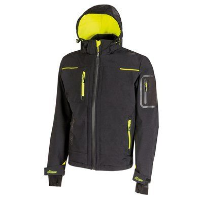 Chaqueta softshell impermeable mujer Black Carbon XS