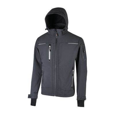 Chaqueta softshell impermeable transpirable Asphalt Grey S