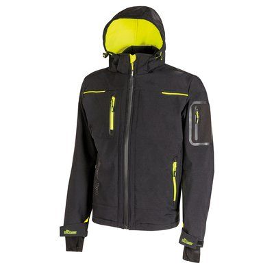 Chaqueta softshell impermeable transpirable Black Carbon M