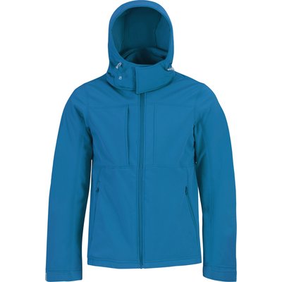 Chaqueta Softshell interior de micropolar con capucha Azure M