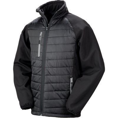 Chaqueta Softshell ligera y cálida Black / Grey XS