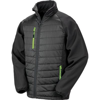 Chaqueta Softshell ligera y cálida Black / Lime XS