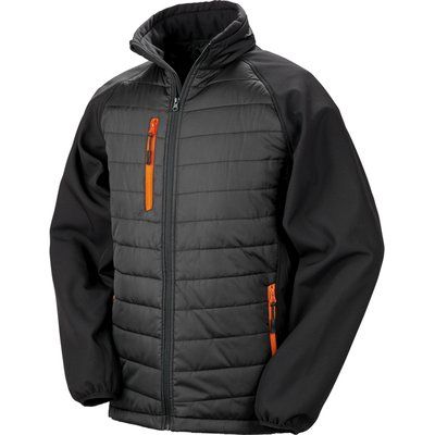 Chaqueta Softshell ligera y cálida Black / Orange 3XL