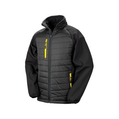 Chaqueta Softshell ligera y cálida Black / Yellow XXL