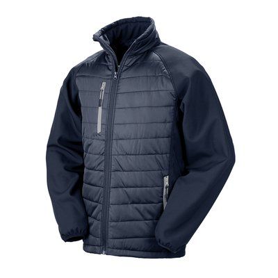 Chaqueta Softshell ligera y cálida Navy / Grey XS