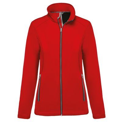 Chaqueta softshell mujer 2 capas Red XXL