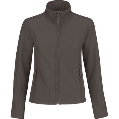 Chaqueta Softshell mujer con bolsillos Dark Grey / Neon Orange S