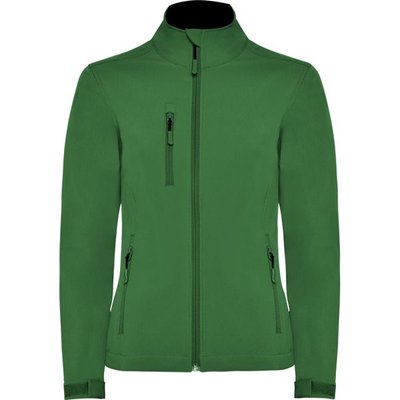 Chaqueta Softshell Mujer con Forro Polar VERDE BOTELLA 2XL