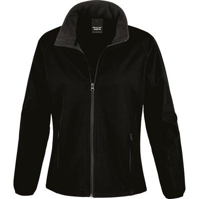 Chaqueta Softshell mujer impermeable Black / Black L