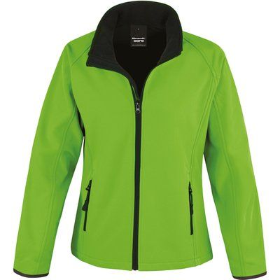 Chaqueta Softshell mujer impermeable Vivid Green / Black M