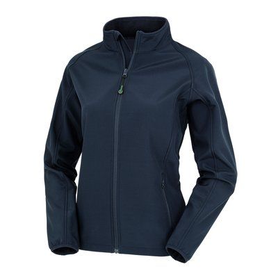 Chaqueta softshell reciclada mujer Navy XXL