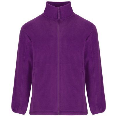 Chaqueta Sudadera Polar Cuello Alto Púrpura L