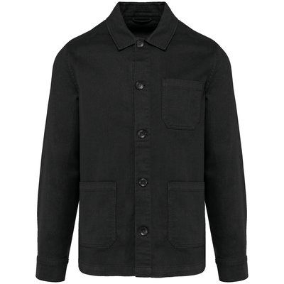 Chaqueta tejido de sarga Washed black L