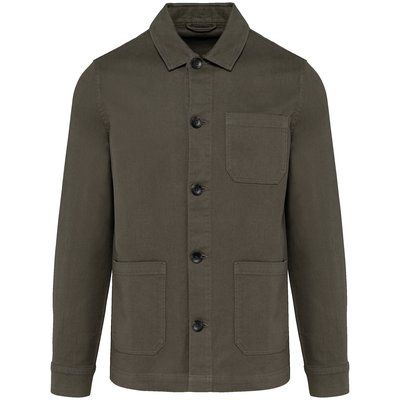 Chaqueta tejido de sarga Washed Dark Khaki M