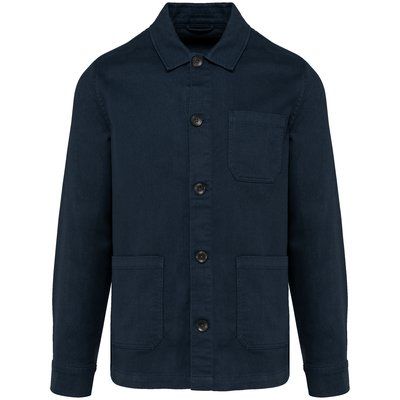 Chaqueta tejido de sarga Washed Dark Navy XL