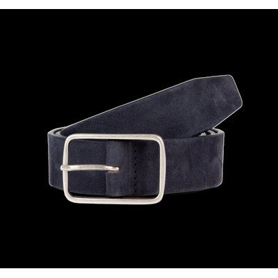 Cinturón cuero aterciopelado con hebilla Deep Navy Taille 2