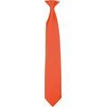 Corbata con clip Orange