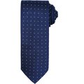 Corbata de poliéster con micro puntos Azul