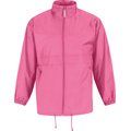 Cortaviento hombre con capucha Pixel Pink M