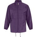 Cortaviento hombre con capucha Purple L