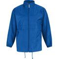 Cortaviento hombre con capucha Royal Blue 3XL