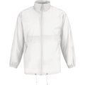 Cortaviento hombre con capucha White 3XL