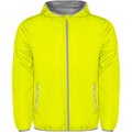 Cortavientos con Capucha y Bolsillo a la Espalda Amarillo Fluor XL