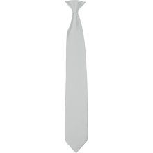 Corbata con clip Gris