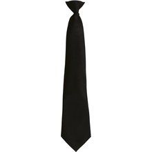 Corbata con clip lavable Black