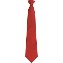 Corbata con clip lavable Rojo