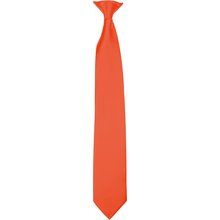 Corbata con clip Naranja