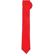 Corbata fina de poliéster Rojo
