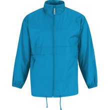 Cortaviento hombre con capucha Azul S