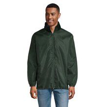 Cortaviento Unisex con Capucha Verde 3XL