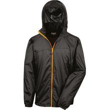 Cortavientos ligero impermeable Black / Orange XS