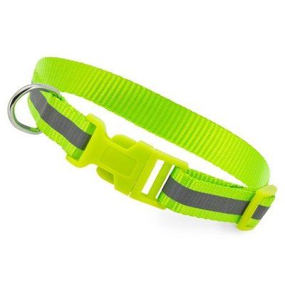 Collar para Mascotas Reflectante Ajustable Verde