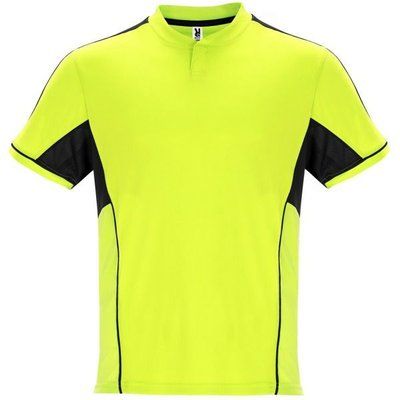 Conjunto camiseta cuello mao y pantalón ajustable AMARILLO FLUOR/ NEGRO 2XL