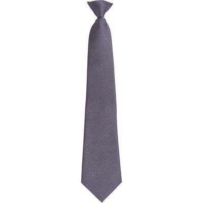 Corbata con clip lavable Grey