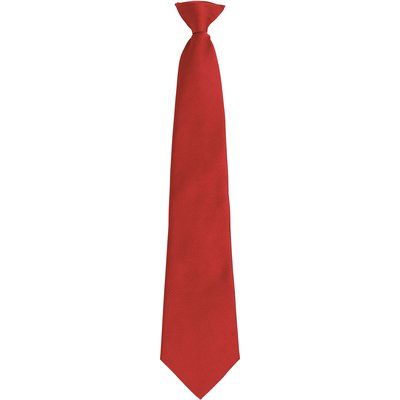 Corbata con clip lavable Red