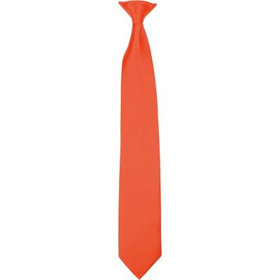 Corbata con clip Orange