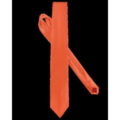 Corbata de poliéster satinado Orange