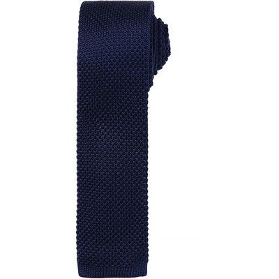 Corbata de punto Navy