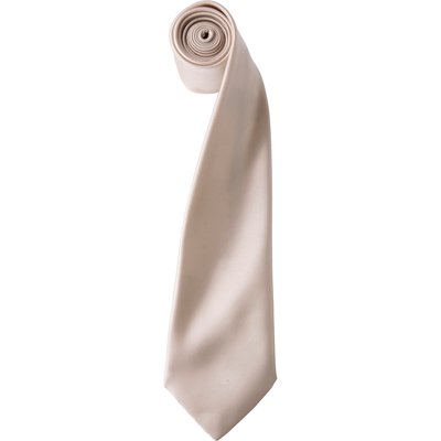 Corbata de satén brillante Beige