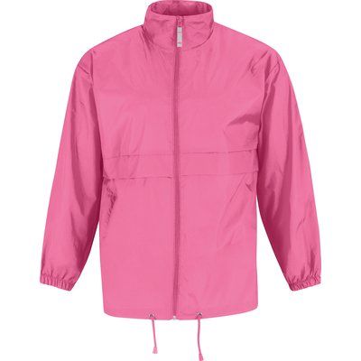 Cortaviento hombre con capucha Pixel Pink M