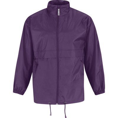 Cortaviento hombre con capucha Purple L