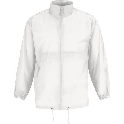 Cortaviento hombre con capucha White 3XL